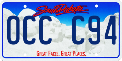 SD license plate 0CCC94