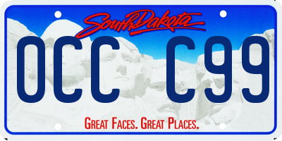 SD license plate 0CCC99