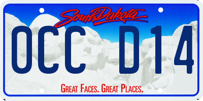 SD license plate 0CCD14