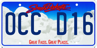 SD license plate 0CCD16