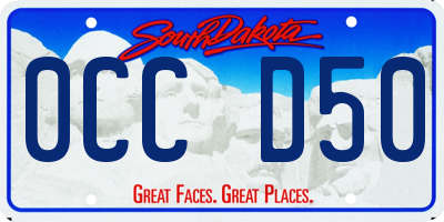 SD license plate 0CCD50