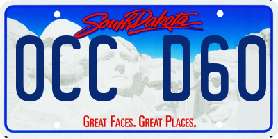 SD license plate 0CCD60