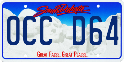 SD license plate 0CCD64