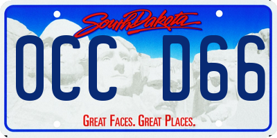 SD license plate 0CCD66