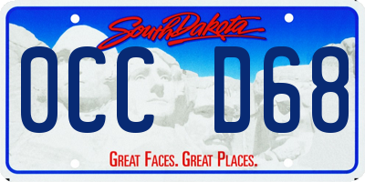 SD license plate 0CCD68