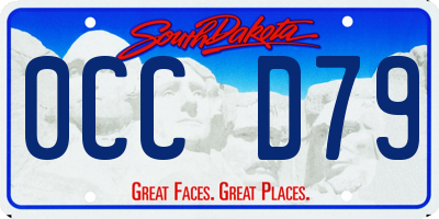 SD license plate 0CCD79