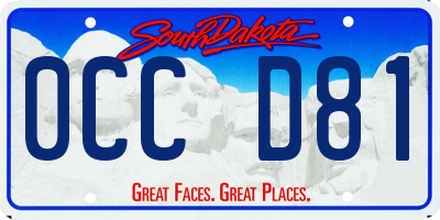 SD license plate 0CCD81