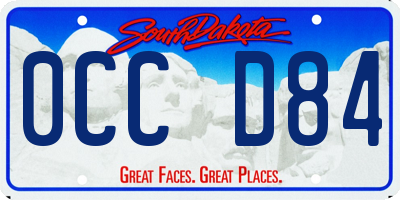 SD license plate 0CCD84
