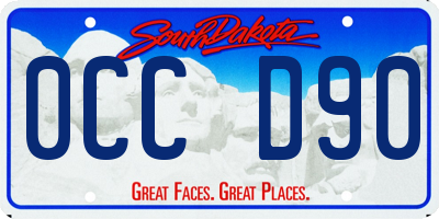 SD license plate 0CCD90
