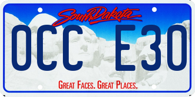 SD license plate 0CCE30