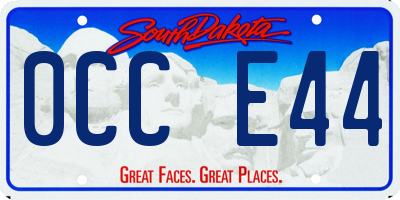 SD license plate 0CCE44