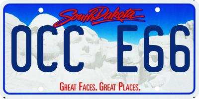 SD license plate 0CCE66