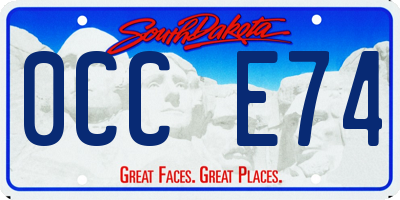 SD license plate 0CCE74