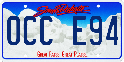 SD license plate 0CCE94