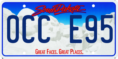 SD license plate 0CCE95