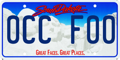 SD license plate 0CCF00