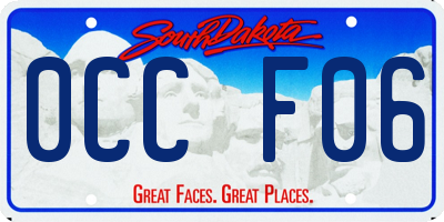 SD license plate 0CCF06