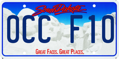SD license plate 0CCF10