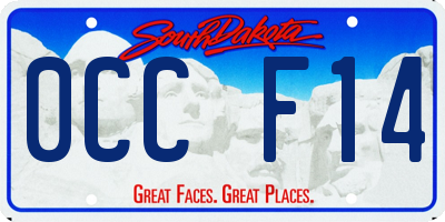 SD license plate 0CCF14
