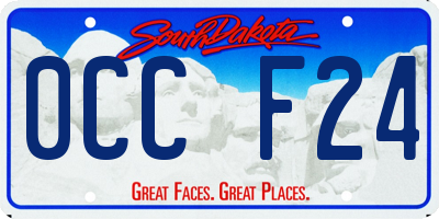 SD license plate 0CCF24