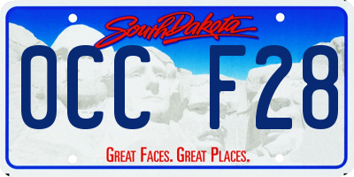 SD license plate 0CCF28