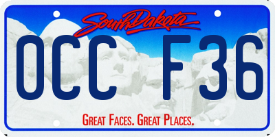 SD license plate 0CCF36