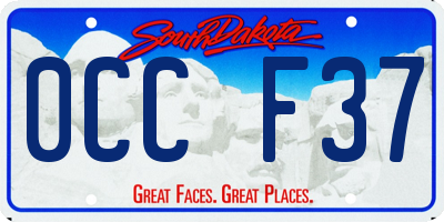 SD license plate 0CCF37