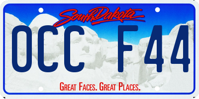 SD license plate 0CCF44