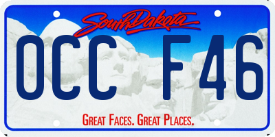SD license plate 0CCF46