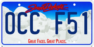 SD license plate 0CCF51