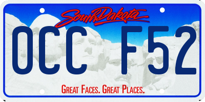 SD license plate 0CCF52