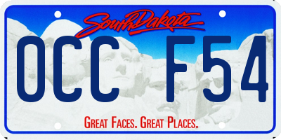 SD license plate 0CCF54