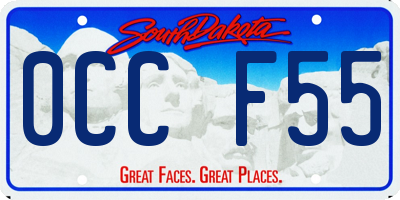 SD license plate 0CCF55