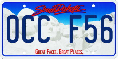 SD license plate 0CCF56