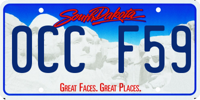 SD license plate 0CCF59