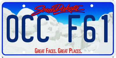 SD license plate 0CCF61