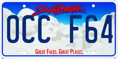 SD license plate 0CCF64