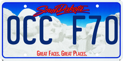 SD license plate 0CCF70
