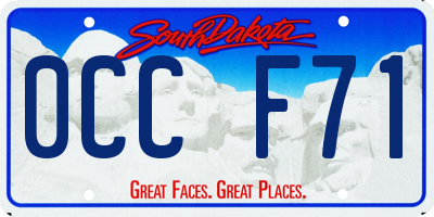 SD license plate 0CCF71