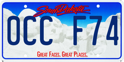 SD license plate 0CCF74