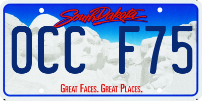 SD license plate 0CCF75