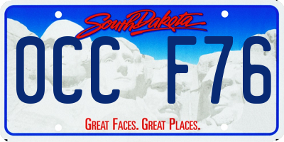 SD license plate 0CCF76