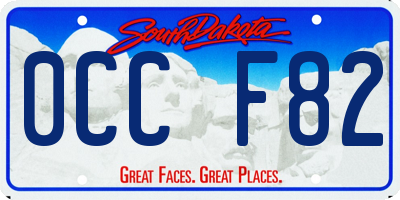 SD license plate 0CCF82