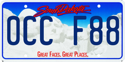 SD license plate 0CCF88