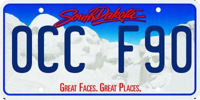 SD license plate 0CCF90