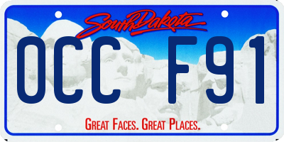 SD license plate 0CCF91