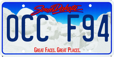 SD license plate 0CCF94
