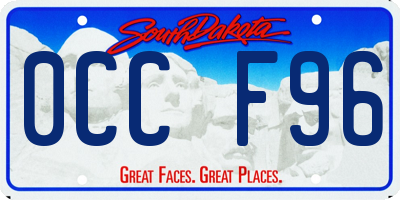 SD license plate 0CCF96