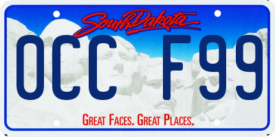 SD license plate 0CCF99