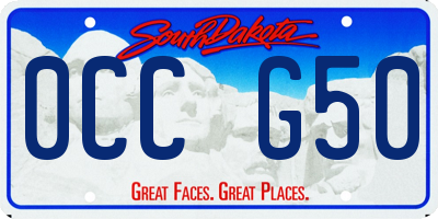 SD license plate 0CCG50